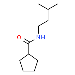 ChemSpider 2D Image | N-(3-Methylbutyl)cyclopentanecarboxamide | C11H21NO