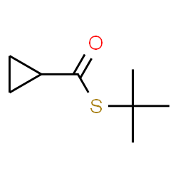ChemSpider 2D Image | S-(2-Methyl-2-propanyl) cyclopropanecarbothioate | C8H14OS