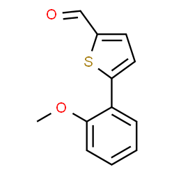 ChemSpider 2D Image | 5-(2-Methoxyphenyl)-2-thiophenecarbaldehyde | C12H10O2S