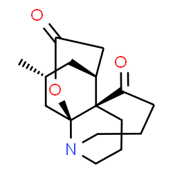 ChemSpider 2D Image | (1R,2S,6S,16R)-16-Methyl-5-oxa-7-azatetracyclo[5.4.3.3~2,6~.0~1,6~]heptadecane-4,11-dione | C16H23NO3