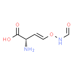 ChemSpider 2D Image | 2-amino-4-formylaminooxy-but-3E-enoic acid | C5H8N2O4