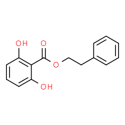 ChemSpider 2D Image | 2-Phenylethyl 2,6-dihydroxybenzoate | C15H14O4