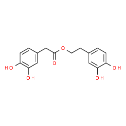 ChemSpider 2D Image | 2-(3,4-Dihydroxyphenyl)ethyl (3,4-dihydroxyphenyl)acetate | C16H16O6