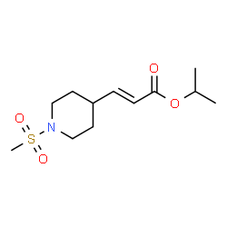 ChemSpider 2D Image | Isopropyl (2E)-3-[1-(methylsulfonyl)-4-piperidinyl]acrylate | C12H21NO4S