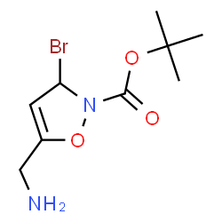 ChemSpider 2D Image | 2-Methyl-2-propanyl 5-(aminomethyl)-3-bromo-1,2-oxazole-2(3H)-carboxylate | C9H15BrN2O3