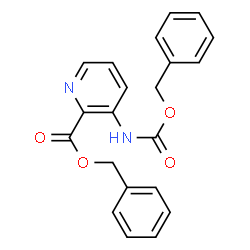 ChemSpider 2D Image | Benzyl 3-{[(benzyloxy)carbonyl]amino}pyridine-2-carboxylate | C21H18N2O4