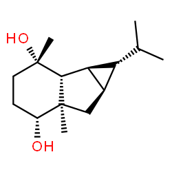 ChemSpider 2D Image | 6,8-Cyclo-1,4-eudesmanediol | C15H26O2