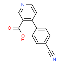 ChemSpider 2D Image | 4-(4-Cyanophenyl)nicotinic acid | C13H8N2O2
