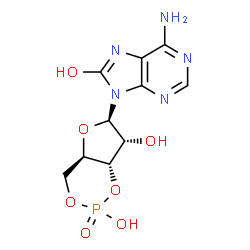 ChemSpider 2D Image | 8-OH-cAMP | C10H12N5O7P