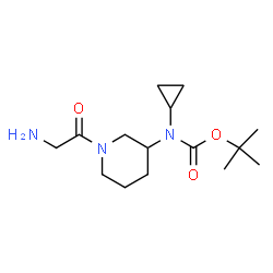ChemSpider 2D Image | 2-Methyl-2-propanyl cyclopropyl(1-glycyl-3-piperidinyl)carbamate | C15H27N3O3