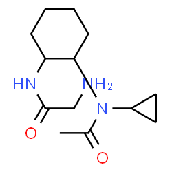 ChemSpider 2D Image | N-{2-[Acetyl(cyclopropyl)amino]cyclohexyl}glycinamide | C13H23N3O2