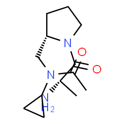 ChemSpider 2D Image | N-{[(2S)-1-Alanyl-2-pyrrolidinyl]methyl}-N-cyclopropylacetamide | C13H23N3O2