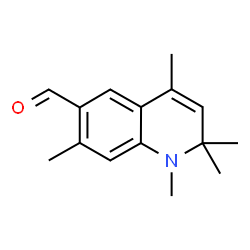 ChemSpider 2D Image | 1,2,2,4,7-Pentamethyl-1,2-dihydro-6-quinolinecarbaldehyde | C15H19NO