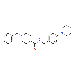 ChemSpider 2D Image | 1-Benzyl-N-[4-(1-piperidinyl)benzyl]-4-piperidinecarboxamide | C25H33N3O