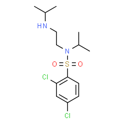 ChemSpider 2D Image | 2,4-Dichloro-N-isopropyl-N-[2-(isopropylamino)ethyl]benzenesulfonamide | C14H22Cl2N2O2S