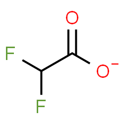 ChemSpider 2D Image | Difluoroacetate | C2HF2O2