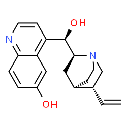 ChemSpider 2D Image | (4beta,8alpha,9R)-Cinchonan-6',9-diol | C19H22N2O2