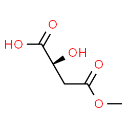 ChemSpider 2D Image | (2S)-2-Hydroxy-4-methoxy-4-oxobutanoic acid | C5H8O5