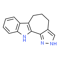ChemSpider 2D Image | 4,5,6,11-Tetrahydro-1h-Pyrazolo[4',3':6,7]cyclohepta[1,2-B]indole | C14H13N3