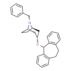 ChemSpider 2D Image | (3-endo)-8-Benzyl-3-(10,11-dihydro-5H-dibenzo[a,d][7]annulen-5-yloxy)-8-azabicyclo[3.2.1]octane | C29H31NO