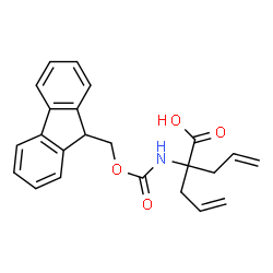 ChemSpider 2D Image | 2-Allyl-2-{[(9H-fluoren-9-ylmethoxy)carbonyl]amino}-4-pentenoic acid | C23H23NO4