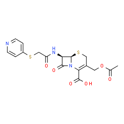ChemSpider 2D Image | Cefapirin | C17H17N3O6S2