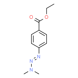 ChemSpider 2D Image | Ethyl 4-[(1E)-3,3-dimethyl-1-triazen-1-yl]benzoate | C11H15N3O2