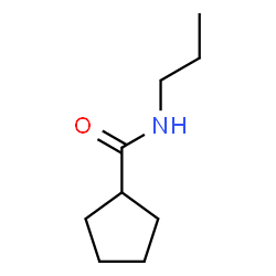 ChemSpider 2D Image | N-Propylcyclopentanecarboxamide | C9H17NO