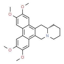 ChemSpider 2D Image | (14aS)-2,3,6,7-Tetramethoxy-11,12,13,14,14a,15-hexahydro-9H-dibenzo[f,h]pyrido[1,2-b]isoquinoline | C25H29NO4