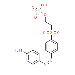 ChemSpider 2D Image | 2-({4-[(Z)-(4-Amino-2-methylphenyl)diazenyl]phenyl}sulfonyl)ethyl hydrogen sulfate | C15H17N3O6S2