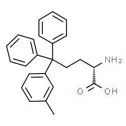 ChemSpider 2D Image | 5-(3-Methylphenyl)-5,5-diphenyl-L-norvaline | C24H25NO2