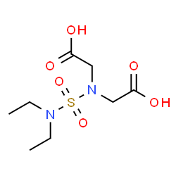 ChemSpider 2D Image | 2,2'-[(Diethylsulfamoyl)imino]diacetic acid | C8H16N2O6S