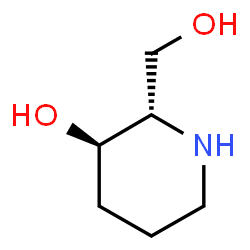 ChemSpider 2D Image | (2S,3R)-2-(Hydroxymethyl)-3-piperidinol | C6H13NO2