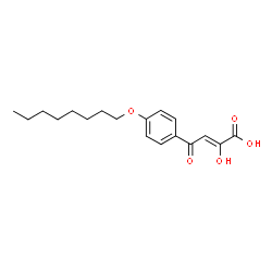 ChemSpider 2D Image | (2Z)-2-Hydroxy-4-[4-(octyloxy)phenyl]-4-oxo-2-butenoic acid | C18H24O5
