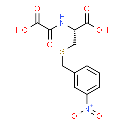 ChemSpider 2D Image | N-(Carboxycarbonyl)-S-(3-nitrobenzyl)-L-cysteine | C12H12N2O7S