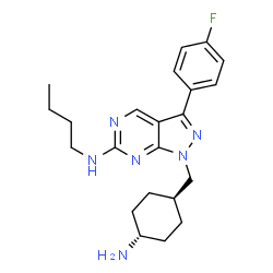 ChemSpider 2D Image | unc569 | C22H29FN6