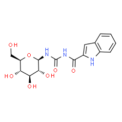ChemSpider 2D Image | N-[(Î²-D-Glucopyranosylamino)carbonyl]-1H-indole-2-carboxamide | C16H19N3O7