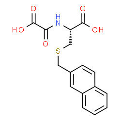 ChemSpider 2D Image | N-(Carboxycarbonyl)-S-(2-naphthylmethyl)-L-cysteine | C16H15NO5S