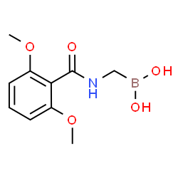 ChemSpider 2D Image | 2,6 dimethoxybenzamidoboronic acid | C10H14BNO5