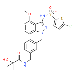 ChemSpider 2D Image | GSK-2239633 | C24H25ClN4O5S2