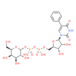 ChemSpider 2D Image | 5-Phenyl-Uridine-5'-Alpha-D-Galactosyl-Diphosphate | C21H28N2O17P2