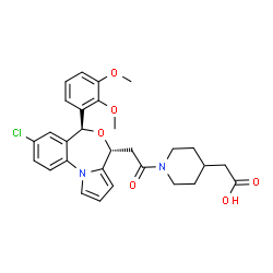 ChemSpider 2D Image | compound 15a [PMID: 22464687] | C29H31ClN2O6