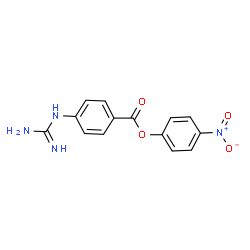 ChemSpider 2D Image | 4-Nitrophenyl 4-carbamimidamidobenzoate | C14H12N4O4