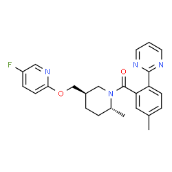 ChemSpider 2D Image | Filorexant | C24H25FN4O2