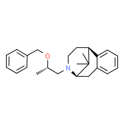 ChemSpider 2D Image | (1S,9R)-10-[(2S)-2-(Benzyloxy)propyl]-13,13-dimethyl-10-azatricyclo[7.3.1.0~2,7~]trideca-2,4,6-triene | C24H31NO