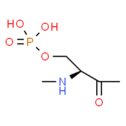 ChemSpider 2D Image | (2S)-2-(Methylamino)-3-oxobutyl dihydrogen phosphate | C5H12NO5P