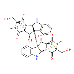 ChemSpider 2D Image | (1S,1'S,2S,2'S,3R,3'S,11R,11'R,14S,14'S)-2,2'-Dihydroxy-14,14'-bis(hydroxymethyl)-19,19'-dimethyl-3,3'-bi(15,16,17-trithia-10,12,19-triazapentacyclo[12.3.2.0~1,12~.0~3,11~.0~4,9~]nonadecane)-4,4',6,6'
,8,8'-hexaene-13,13',18,18'-tetrone | C30H28N6O8S6
