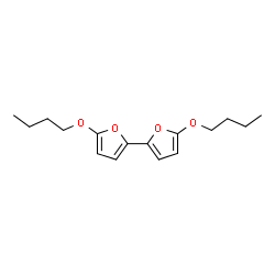 ChemSpider 2D Image | 5,5'-Dibutoxy-2,2'-bifuran | C16H22O4