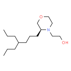 ChemSpider 2D Image | 2-[(3S)-3-(4-Propylheptyl)-4-morpholinyl]ethanol | C16H33NO2