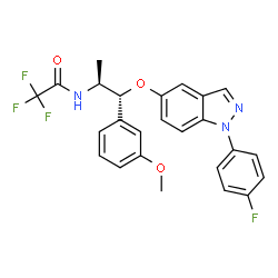 ChemSpider 2D Image | AZD5423 | C25H21F4N3O3